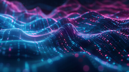 abstract background with glowing lights data AI cyber - Powered by Adobe