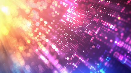 abstract background with glowing lights data AI cyber