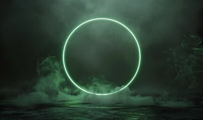 Circle of Light in the Middle of the Ocean