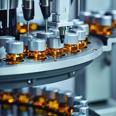 Production line of medicines in ampoules