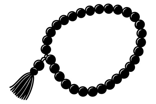 Worry beads komboloi jewellery isolated on transparent background