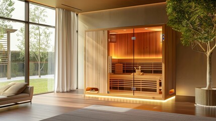 Relax your mind and body in our infrared sauna where the magic of infrared waves works wonders for your health and wellness. .