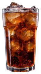 Obraz premium PNG Glass of soft drink cocktail soda refreshment. 