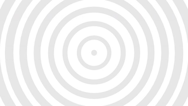 White grey circles minimal abstract geometry motion background. Seamless loop animation. 4K footage