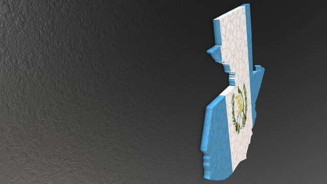 Guatemala map 3d. 3d map of Guatemala.