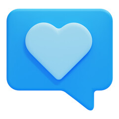 PNG 3D Like icon isolated on a white background