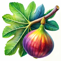fig fruit pick colourful - obrazy, fototapety, plakaty