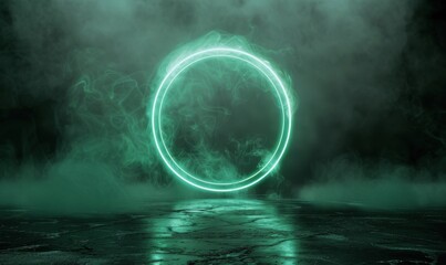 Circle of Light in the Middle of the Ocean