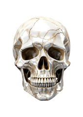 Obraz premium PNG Skull white background anthropology sculpture.