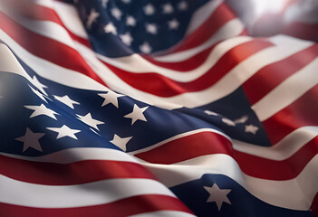 AI Generative image of USA Flag