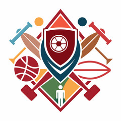 Athletic icons Pixel perfect