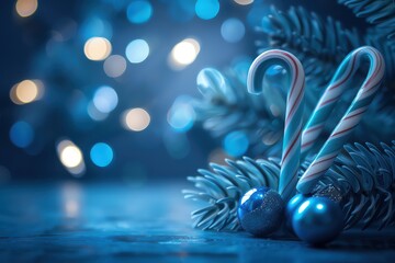 Candy canes tucked into Christmas trees or served with hot cocoa added a sweet, peppermint twist to the holiday closeup