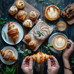 Assorted Pastries on a Table