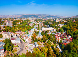 Kurortny Boulevard aerial view, Kislovodsk