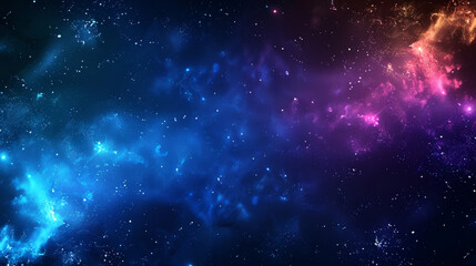 Abstract cosmic background with glittering celestial elements. - obrazy, fototapety, plakaty
