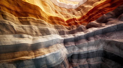 Layered rock strata colourful background gradient texture