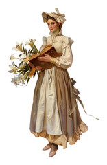 The Christian nurse clothing apparel blossom.