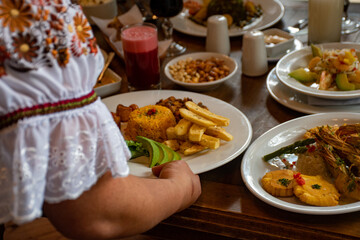 Ecuadorian traditional food from the Andes