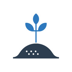 Planting Icon Sign Symbol Vector