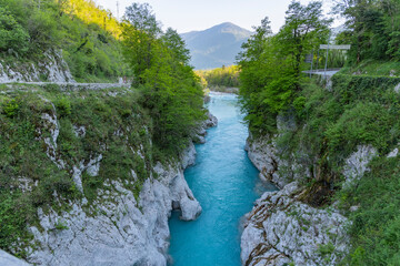 Caporetto, Slovenia. Images of the town's landscape with symbolic and historically significant...