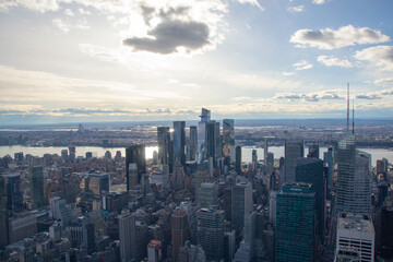New York Financial District Skyline view