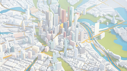 City planning, map, urban development, city infrastructure, urban renewal