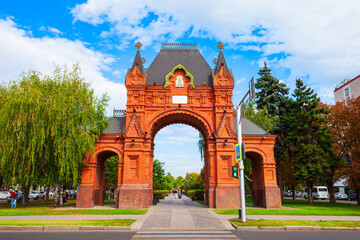 Triumphal Arch at Krasnaya street, Krasnodar - obrazy, fototapety, plakaty