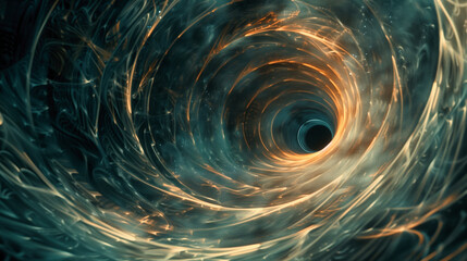 flight through a wormhole 