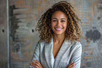 Business portrait of a young confident black businesswoman, perfect job candidate, entrepreneur