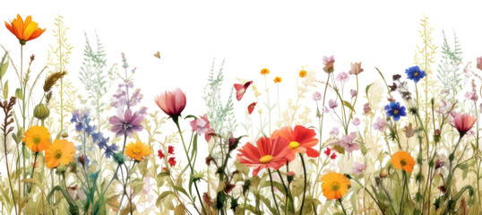 PNG  Wildflower border backgrounds wildflower outdoors