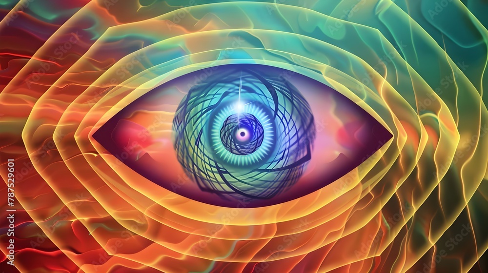 Canvas Prints clairvoyant third eye chakra activation (generative ai)