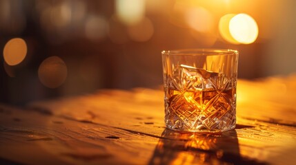 Sipping Serenity. Embracing the Warmth of Whiskey