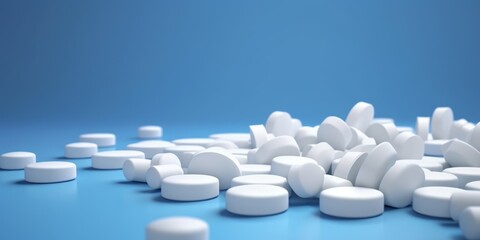 scattered pills medicines Generative AI