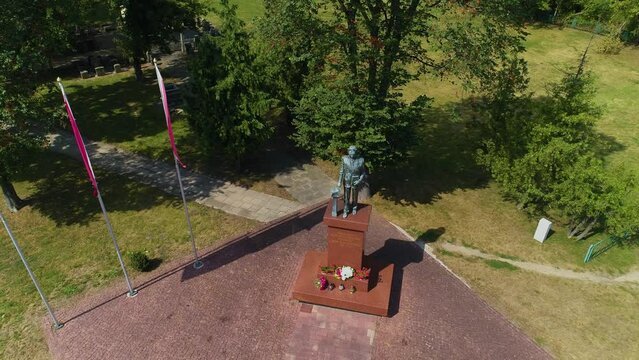Lech Kaczynski Monument Siedlce Aerial View Poland