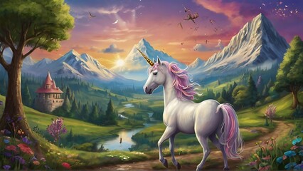 Unicorn Magic: Capturing the Essence of These Mystical Beings - obrazy, fototapety, plakaty