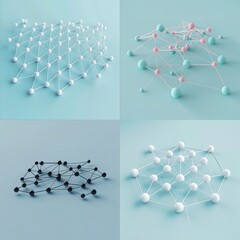 abstract background with molecule