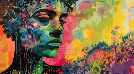 Year 616 depicted on a vibrant multicolored backdrop