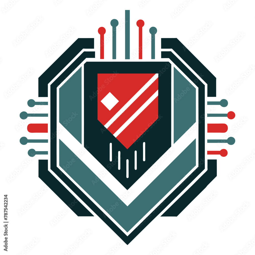 Poster a stylized representation of an electronic component created for a computer companys logo design, a 