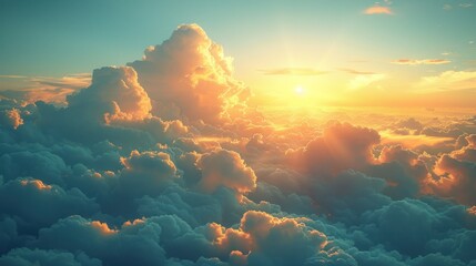 Luminous Ray Pierces Heavenly Cloudscape