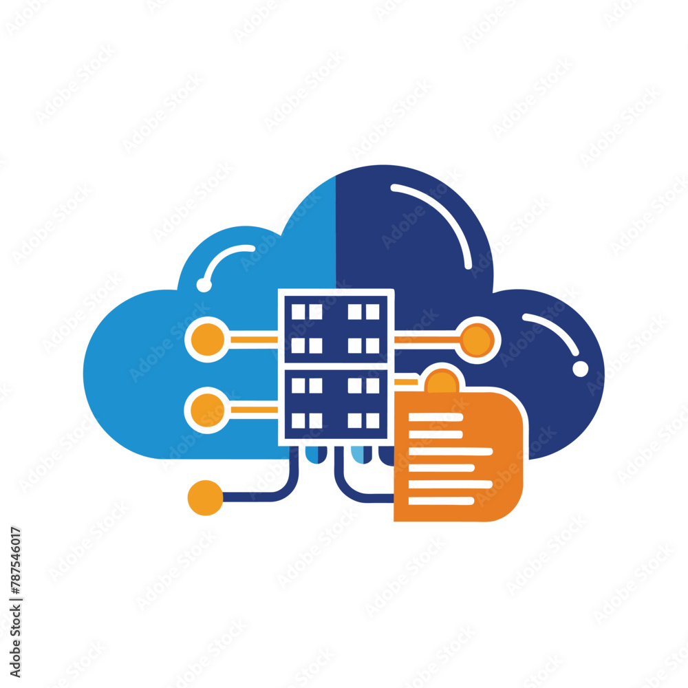 Poster a unique sight of a building perched on top of a cloud, defying gravity, design a simple and elegant