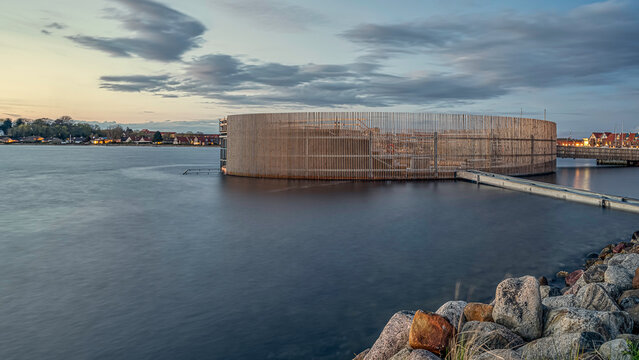Harbour bath in the port of Frederikssund