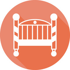  Baby Crib Icon - obrazy, fototapety, plakaty