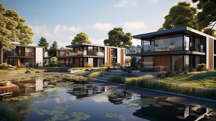 Obraz premium A photo of Compact Retirement Units