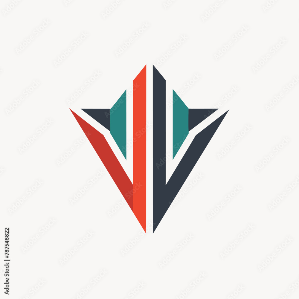 Poster vibrant bird logo with colorful feathers displayed on a clean white background, generate a simple ye