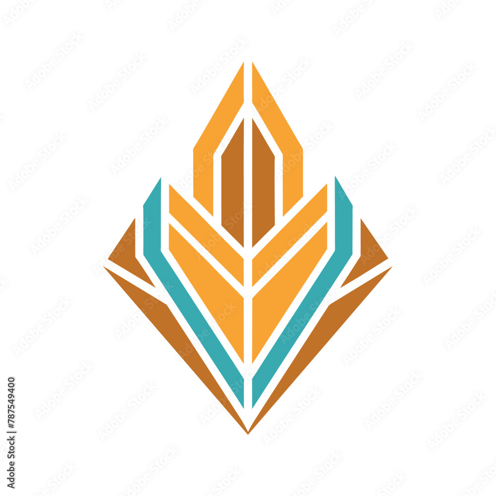 Poster a logo design featuring unique shapes and patterns for xyz company, include unique shapes and patter