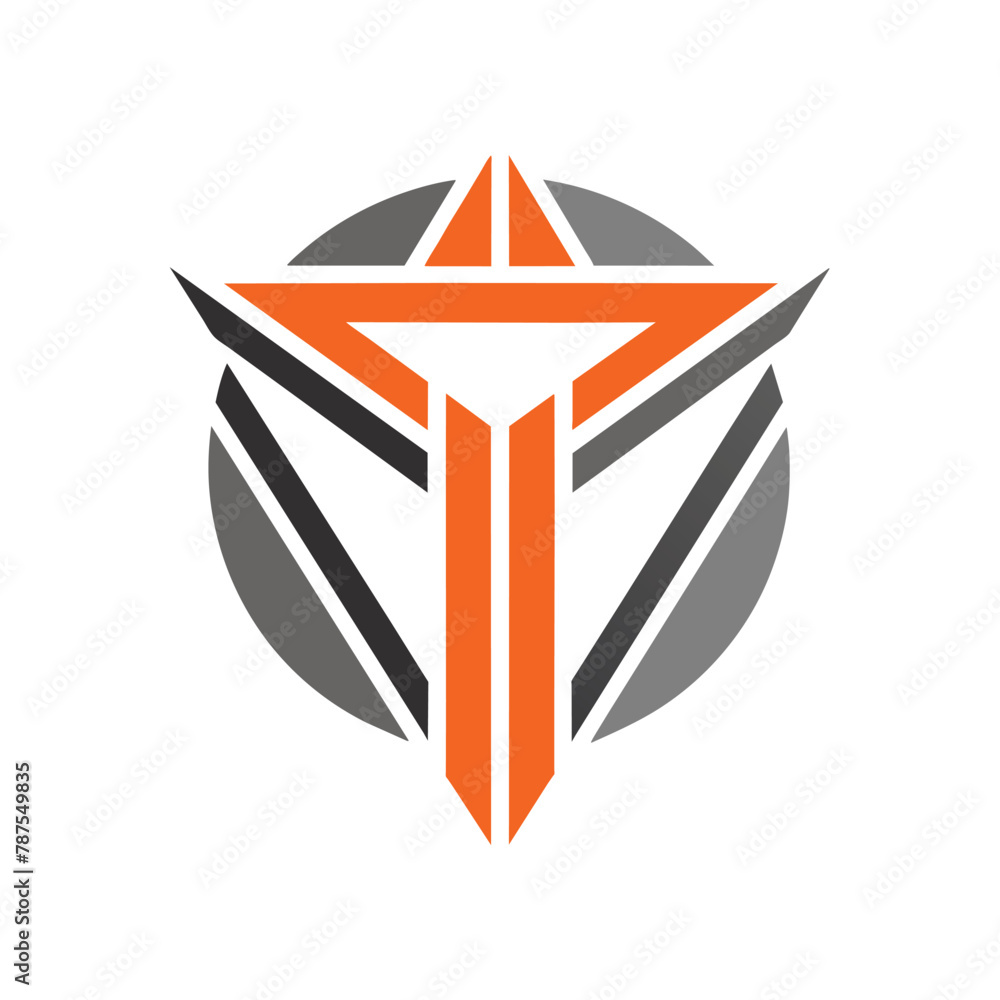 Poster a clean-lined cross positioned in the center of a circle, creating a simple and geometric design, lo