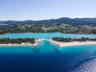 Obraz premium Kassandra coastline near Lagoon Beach, Chalkidiki, Greece