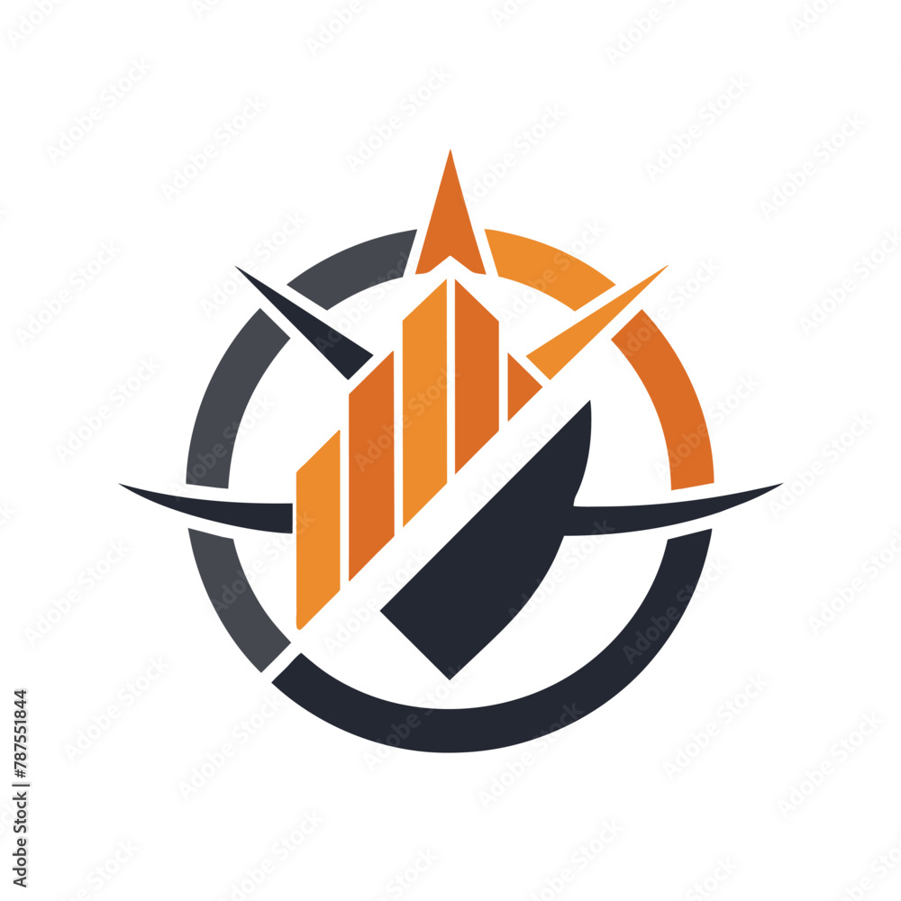 Poster a logo design representing a construction company, featuring abstract elements symbolizing precision