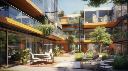 A photo of Contemporary Cohousing Residences