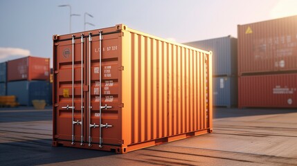 Fototapeta premium A photo of Contemporary Container Design in Soft light